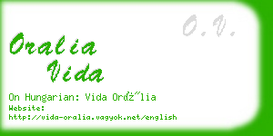 oralia vida business card